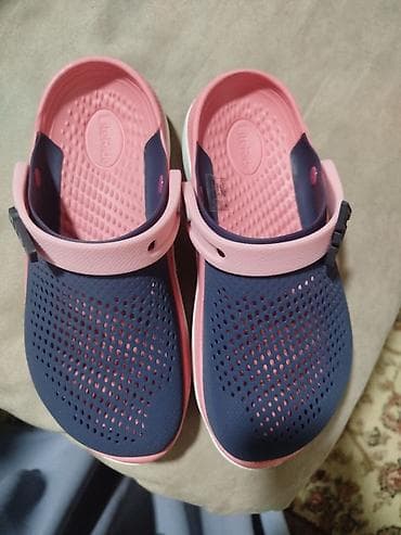 Сабо: Сабо, 36.5, 37, Crocs, Б/у, цвет - Розовый, Самовывоз — 4