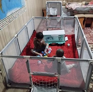 Балдар электр унаалары: Детский манеж 3в1 – мини-площадка для активных малышей! 🎉 👶 Подходит — 2