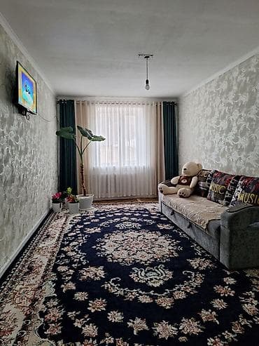 комната сдается аламедин 1: 2 комнаты, 55 м², 104 серия, 4 этаж, Евроремонт — 1