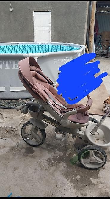 Детский трехколесный велосипед-трансформер Haolaifu с родительской