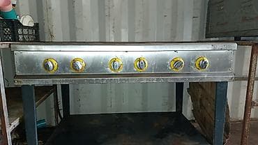 Промышленная газовая жарочная поверхность (планча) с шестью