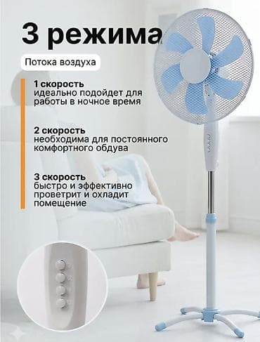 вентилятор дом: Вентилятор Напольный, Осевой — 4