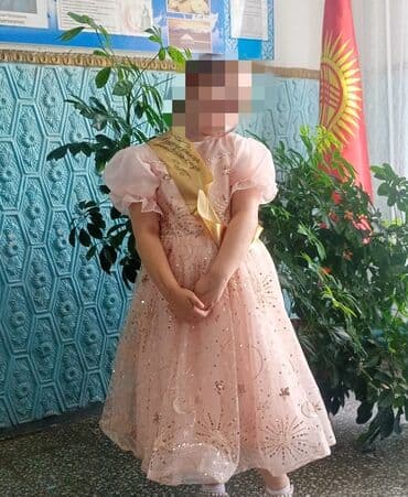 Детское платье, цвет - Розовый, Б/у