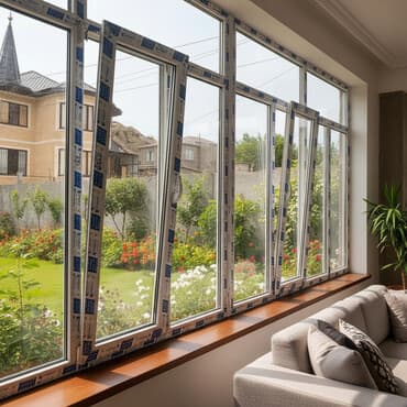 теплица дома: ПВХ оконные рамы белого цвета, предназначенные для установки в жилых и — 1