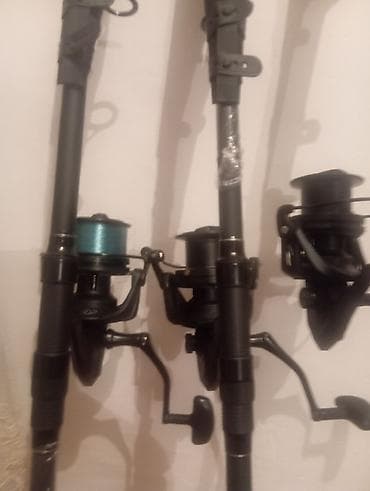 длиная: Карповый комплект для донной ловли Состав:комплек катушка+ палка — 8