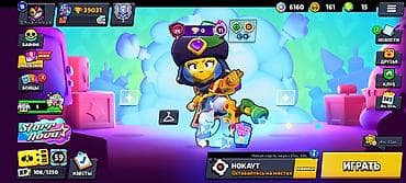 Игровой аккаунт Brawl Stars Основное: - Трофеи: 39 031 (рекорд 39