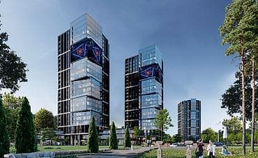 Продажа квартир: 2 комнаты, 62 м², Элитка, 17 этаж, Готовая ПСО (под самоотделку) — 1