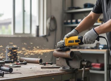 циклон набор инструментов: Углошлифовальная машина ROLF TOP1801 Описание: - Профессиональная УШМ — 1