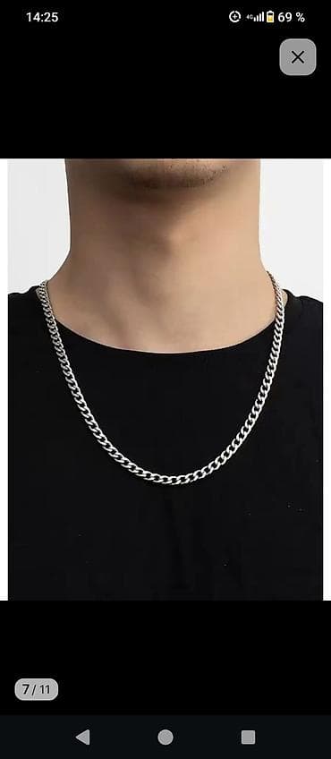 золотой цеп: Набор украшений, Новый, Цвет металла: Белый — 2