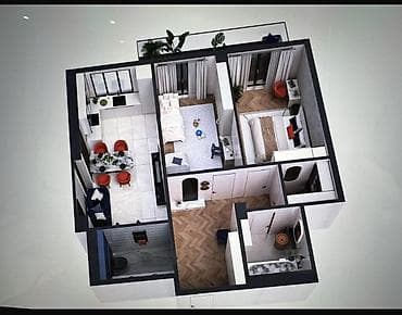 квартира стучная: 3 комнаты, 73 м², Улан мкр Элитка, 14 этаж, ПСО (под самоотделку) — 1
