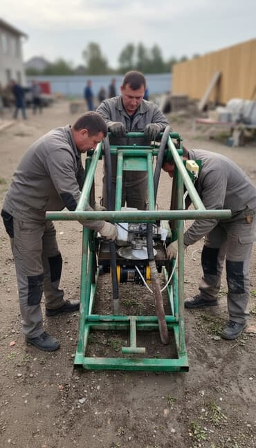 тележки строительные: Вибропресс для производства шлакоблоков/блоков - Стационарная сварная — 1