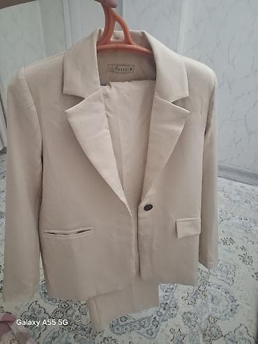 двойка лен: Женский костюм-двойка Trend M, цвет бежевый (нюд). Состав комплекта — 8