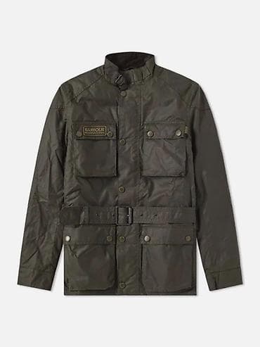 Жеке буюмдар: Barbour International — культовая вощёная мото‑куртка. Размер L — 2