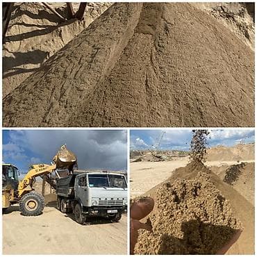 Смесь отсев и песок, Насыпью, Камаз, Бесплатная доставка, Платная доставка