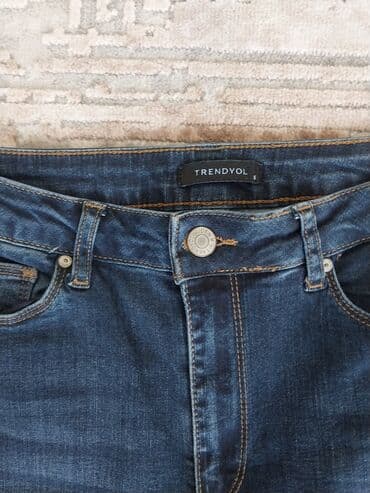 черные джинсы женские: Джинсы, Скинни, Турция, Средняя талия, С разрезом, XS — 5