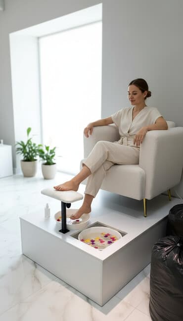 офисный кресло б у: Педикюрный подиум с креслом и регулируемой подставкой для ноги - — 1