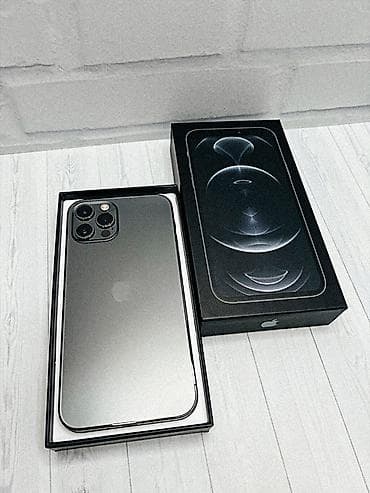 айфон 12pro: IPhone 12 Pro, Б/у, 256 ГБ, Графит, Коробка, 82 % — 1