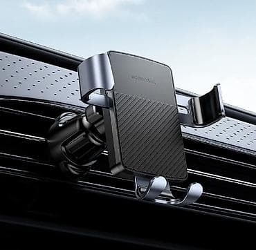 bluetooth kit: Автодержатель BOROFONE BH118 Refined gravity car holder (black metal — 3