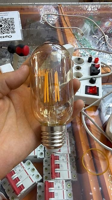 лампочки 12 вольт: Лампа светодиодная филаментная (LED), декоративная, форма — 1