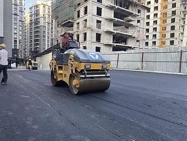 каток ручной: Услуги дорожного катка (двухвальцевый вибрационный каток) - — 1