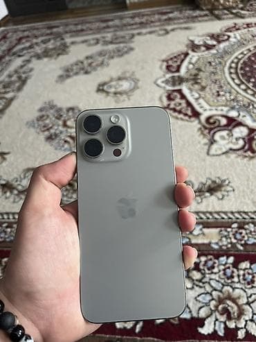 IPhone 15 Pro Max, Б/у, 256 ГБ, Серебристый, 87 %