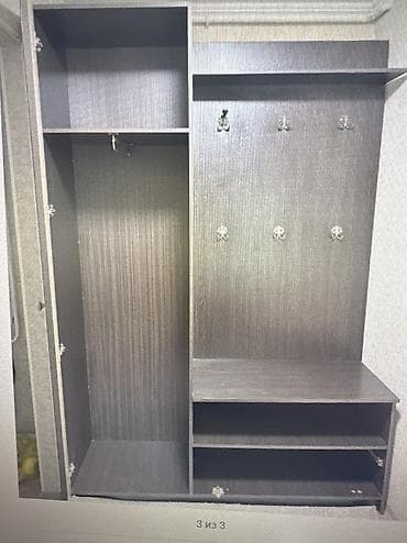 Шкафы для одежды: Шкаф-прихожая, Б/у, Без зеркала, ЛДСП — 3