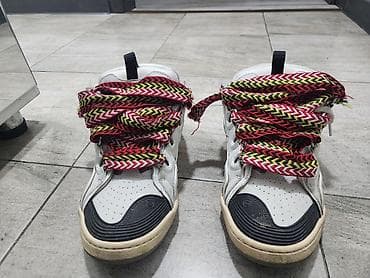 Кроссовки высокие, мужские, размер EU 42. Бело‑серый верх с фактурными