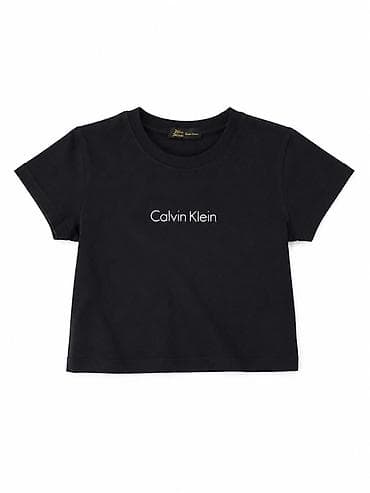ролик кроссовка: Футболка Calvin Klein, женская/унисекс, базовая черная. - Цвет — 1