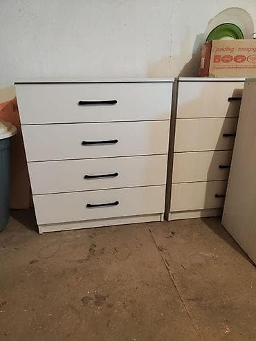 сушилка вешалка: Комод для одежды, Без зеркала, ЛДСП, цвет - Белый — 4