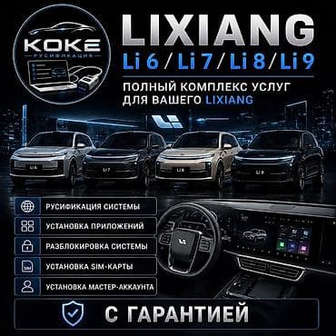 Русификация и полный комплекс услуг для автомобилей Lixiang Li6 / Li7