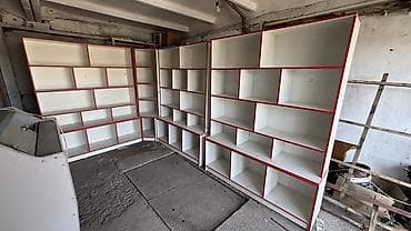 Соода арабалары, себеттер: Торговые полки для магазина - Модульная стеновая система из ЛДСП — 1