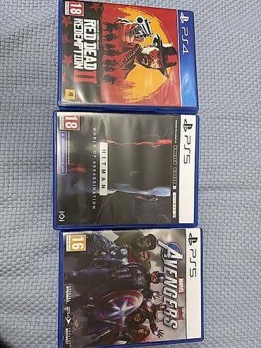 Продаю игры на PlayStation 5 RDR2 - 2 100 сом Hitman world