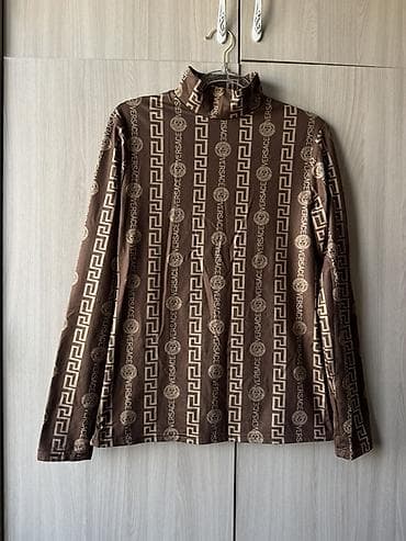 платье водолазка: Водолазка, Трикотаж, С принтом — 1