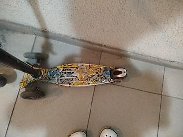 колеса на самокат: Детский самокат, Трёхколёсный, Б/у — 2