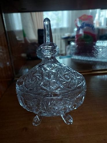 Сахарница KAIDA GLASS Oval Sugar Bowl новая - Материал: прозрачное
