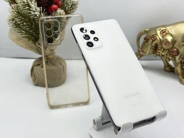 samsung m52: Samsung Galaxy A52, Б/у, 256 ГБ, цвет - Белый, 2 SIM — 1