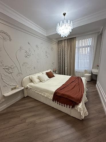 Квартиры: 2 комнаты, 75 м², Асанбай мкр Элитка, 1 этаж, Дизайнерский ремонт — 3
