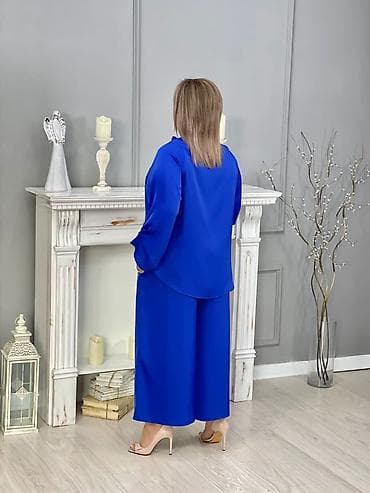 Костюмы: Брючный костюм, Палаццо, Made in KG, Шелк, Осень-весна — 7