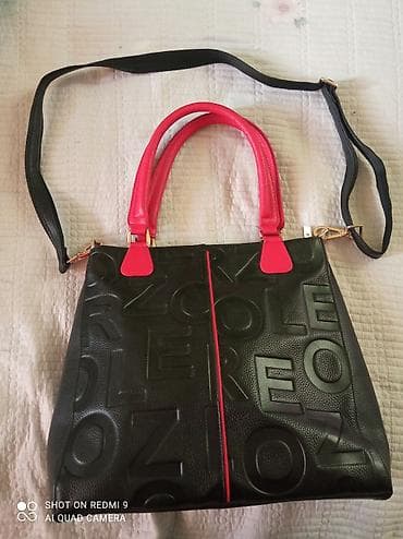 Сумка-тоут с длинным ремнем - Материал: плотная искусственная кожа с