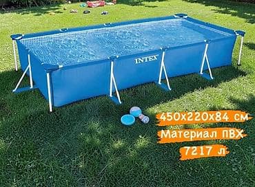 Каркасный прямоугольный бассейн Intex - Размеры: 450 × 220 × 84 см -