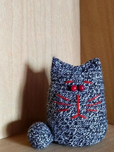 Игрушки-амигуруми( Крысенок, Котик). Игрушка-амигуруми Котик. Связана