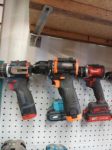 Аккумуляторные шуруповёрты/дрели разных брендов. Основные