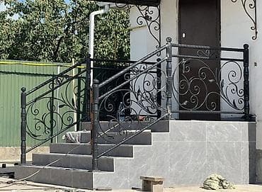 Лестницы-трансформеры: Изготовление перил Материал: Металл, Наружные — 1