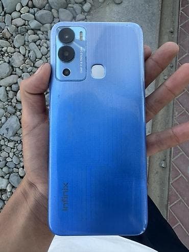 чехол на редми 10 с: Infinix HOT 50, Б/у, 64 ГБ, цвет - Синий — 1