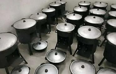 Казаны, печи под казан и аксессуары для готовки на открытом огне -