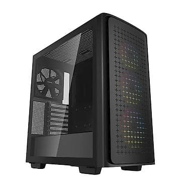 Стол компьютерлери жана комлектөөчүлөр: ПК корпусу, Жаңы, DeepCool, ATX, түсү - Кара — 1