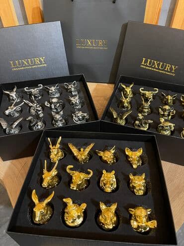 Шикарный подарок Наборы рюмок Серебро Бронза Золото Набор 12