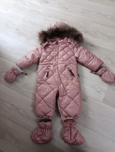комбинезон на девочку: Тёплый комбинезон для девочек.рост 68, состояние отличное, так как — 2