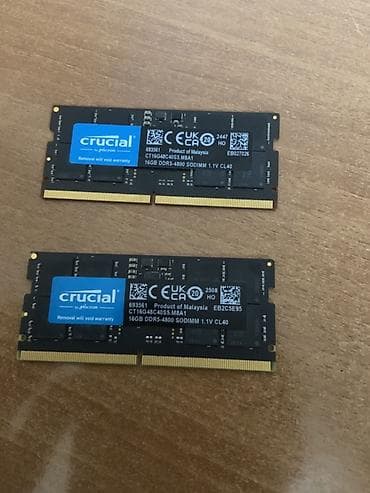 sd disk: Оперативная память (RAM) для ПК, Новый, Crucial, 32 ГБ, DDR5, 4800 МГц — 1