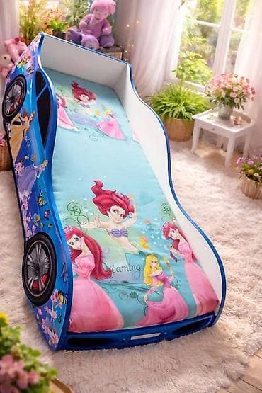 игрушка мерседес: Детская кровать-машина для девочки с принцессами - Яркий корпус в — 1